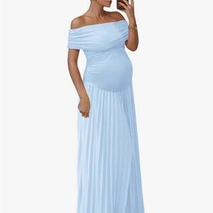 Amazon Strapless Light Blue Dress